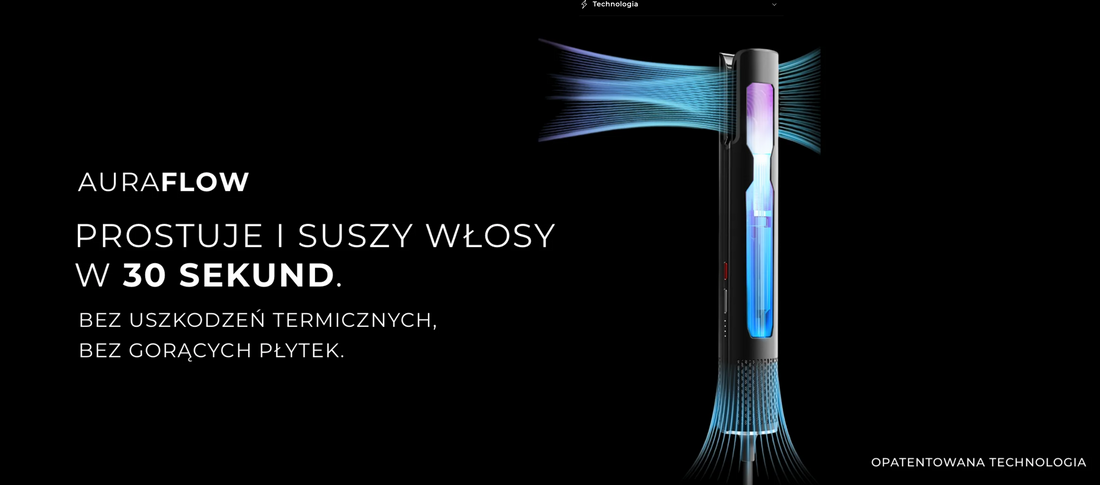 Auraflow - innowacyjna suszarko-prostownica, która zrewolucjonizuje Twoją codzienną pielęgnację włosów